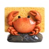 WAIT FLY Resin Crab Sponge Holder for Kitchen Sink Counter,