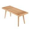 Plank+Beam Entryway Bench, Wooden End of Bed Bench for Bedroom,