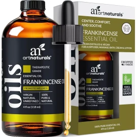 Frankincense Essential Oil 4oz Aceite esencial de incienso 100% puro y natural, de grado terapéutico prém