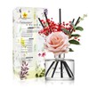 COCODOR Rose Flower Reed Diffuser/Black Cherry/6.7oz(200ml)/1 Pack/Reed Diffuser, Reed Diffuser