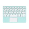 Touch Wireless Keyboard Round Keycaps Ergonomic Design Ultra Thin Smart