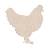 22" Chicken Unfinished Wood Shape