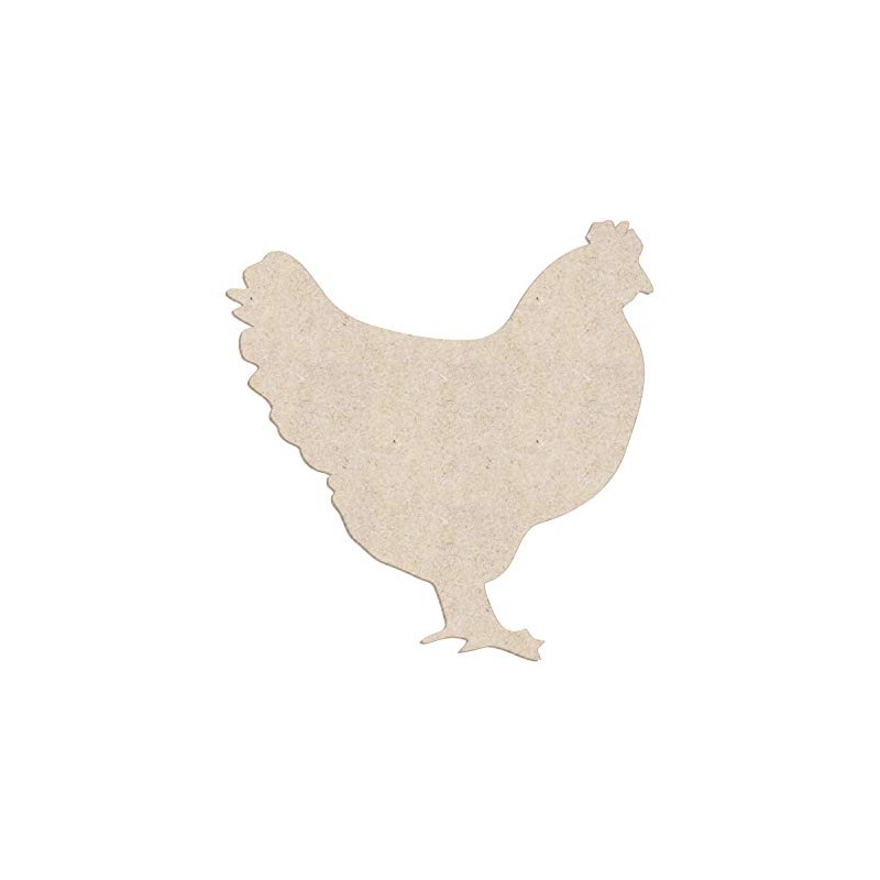 22" Chicken Unfinished Wood Shape