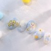 ☁Cloud Bear☁Handmade Nail Tips - Square / ☁구름곰돌이☁수제네일팁 - 스퀘어