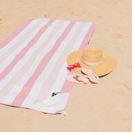 Flamingueo Beach Towel - Microfibre Towel Beach Blanket Sand-Free Microfibre Towels Beach Towel XXL Microfibre Towel (180 x 90 cm)