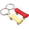 [AIXUAN] Men's Boys Cool Mini Skateboard Metal Keychain Keychain Car