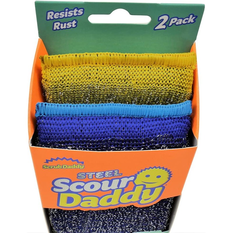 Esponja Scour Daddy Steel 2 pzas – Malla ArmoTEc, 18%