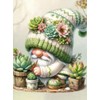 MjhRcll Gnome Succulents Paint by Numbers for Adults,Cute Gnomes Paint