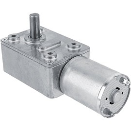 CYSFETENA Dc 12 Volt Geared Motor, 5rpm Reversible Electric Motor Gear, No Self-locking High Torsion Speed Reduce Electric Gearbox Motor for Windows, Door openers, Miniature Winche