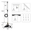 YUBOLE Industrial Hanging Lights with Plug in Cord, Black Barn