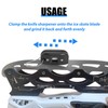 Ice Skates Blade Sharpener Portable Adjustable Width with Storage Bag,