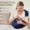 CUBY Baby Carrier Sling, Baby Essentials for Newborn Natural Cotton