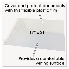 Second Sight Clear Plastic Hinged Desk Protector, 21 x 17