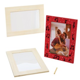 Baker Ross Portafoto di Legno per Bambini da Realizzare, Personalizzare ed Esporre (confezione da 4)