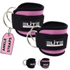 Elite Athletics Ankle Straps for Cable Machine (Pair), Adjustable Ankle