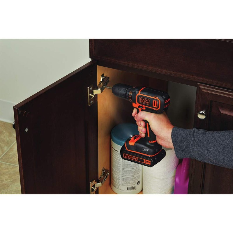 BLACK+DECKER 20V MAX Cordless Drill/Driver Kit with ‎Battery, Charger, and