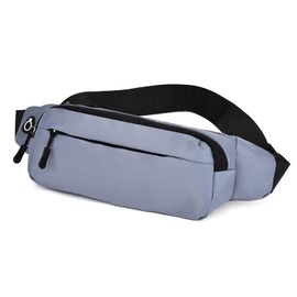Bumbags Waist Fanny Packs for Men Women Fashion Bum Bag with Adjustable Belt for Sport Running Hiking Jogging Travel Cycling Walking Dog Boys Ladies (Grey)