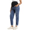Foucome Women's Maternity Jeans Stretchy High Waist Pregnancy Boyfriend Denim