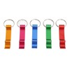 100PCS Colorful Aluminum Alloy Bottle Opener Keychain - Convenient and