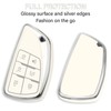 QBUC for Chevy Key Fob Cover with Keychain Soft TPU