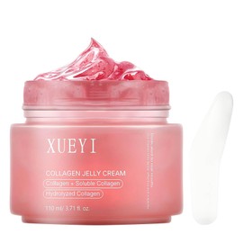 VRAIKO XUEYI Collagen Jelly Cream, Hydrolyzed Collagen Booster Gel Serum for Microcurrent Face Massagers, Improve Firmness Elasticity Hydrating Nourishing Revitalizing for Soft Smooth Skin