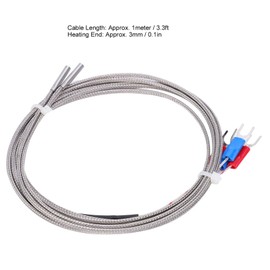 4pcs K Type Thermocouple 3 X 15 X 1000 Thermistor Temperature Sensor with Good Thermal Conductivity