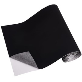 OLYCRAFT Self Adhesive Wool Felt 14x118 Inch Black Self Adhesive Felt Fabric Liner 2mm Thick Adhesive Backed Felt Fabric Cuttable Felt Furniture Pads for Hardwood Floors Protecting and Craft Making