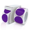Round Stickers Purple 38mm Circle Labels with Dispenser Box Color