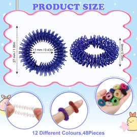 Kigniote Pack of 20 Acupressure Ring Set, Massage Rings for Fingers, Acupressure Ring, Massage Ring for Stress Relief, Relaxation and Promote Blood Circulation, Finger Massage or Toe Massage (Grass