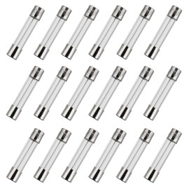 BOJACK 6x30 mm 5 A 250 V 0.24x1.18 Inch F5AL250V 5 amp 250 volt Fast-Blow Glass Fuses(Pack of 18 Pcs)