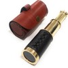 Smizzy 6" Handheld Brass Telescope with Leather Bag - Maritime