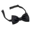 Mens Black Satin Bow Tie Pre Tied Available
