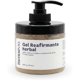 Gel Reafirmante Herbal, 400 g, Fórmula Natural con Mentol y Árnica para Celulitis, Sin Parabenos Toxic free
