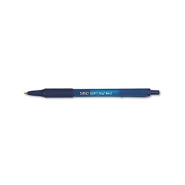 BIC Retractable Ballpoint Pen,Med Point,1DZ,Blue Barrel/Ink (SCSM11-BE)