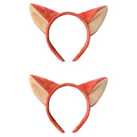 FOMIYES 2pcs Foxes Ears Headband Animal Ears Headdress for Girls Fluffy Costume Accessories for Parties Fox Ear Hair Clips