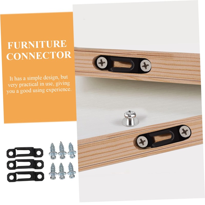 Operitacx Furniture Connector 50 Sets Cabinet Wardrobe Fasteners Simple Design