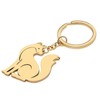 WEVENI Enamel Alloy Cartoon Fox Keychain Charms Cute Jewelry For