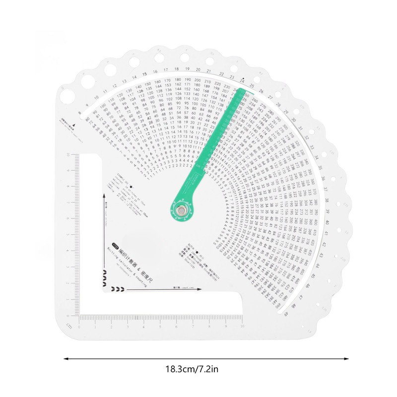 Knitting Ruler Knitting Gauge Measuring Tool Multifunctional Accurate Knitting Stitch