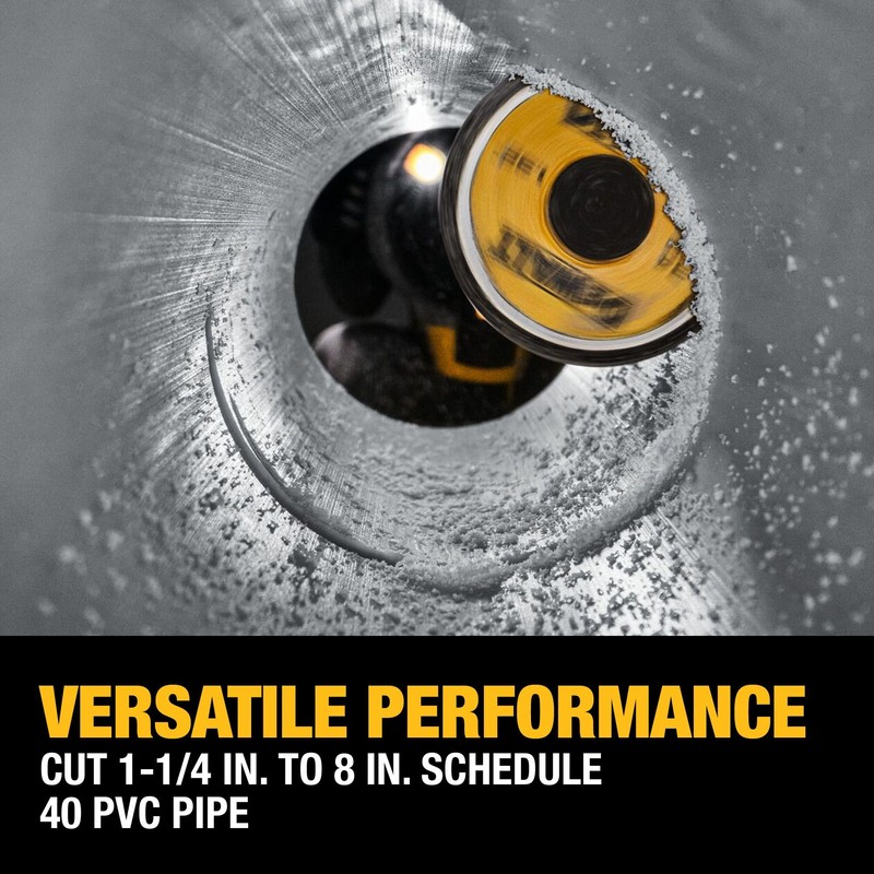 DEWALT Impact Connect Pipe Cutter, PVC Cutter, Diamond Grit Cutting