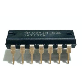 Juried Engineering UA723CN UA723 (Direct Replacement for LM723CN LM723) Adjustable Voltage Regulator IC 2-37V DIP-14 IC Breadboard-Friendly (1 Piece)