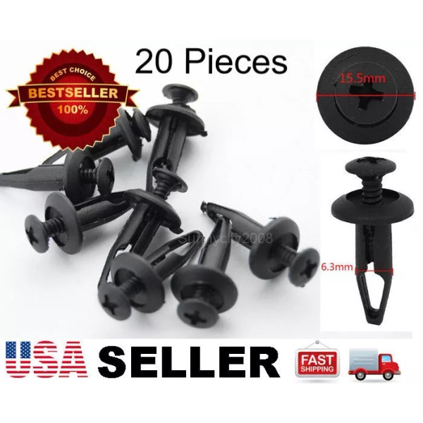 SDeelCase 20 Plastic Rivet Fastener Clip Retainer Screw For Chrysler