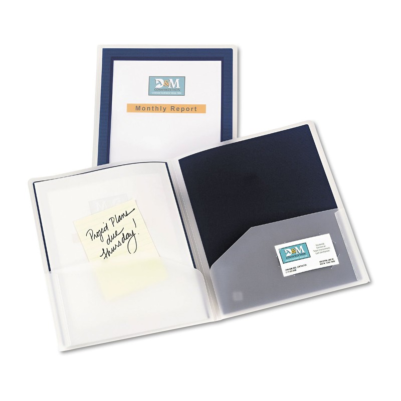 Avery Flexi-View Two Pocket Folders, Holds up to 50 Sheets,