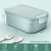 LEIKEEGO Adult Lunch Box, 1900 ml, Leak-Proof Bento Box, Adult