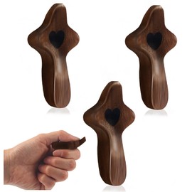 Cross My Heart/Encouragement Gift Wood Comfort Stress Relief Cross for Clutching, Clinging and Praying Religious Gift