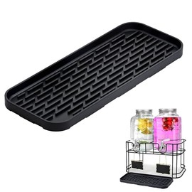Drip Pan Compatible with Drink Dispenser, 1 Pack Silicone Tray Mat for DD&HAPP Glass Drink Dispenser