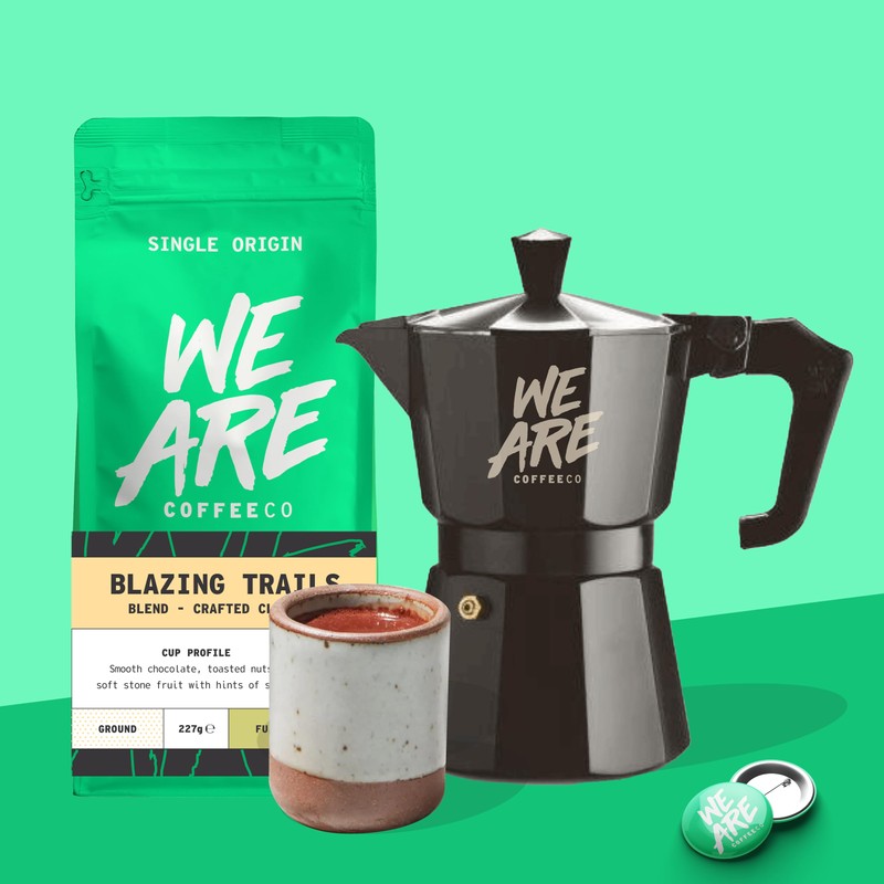 Coffee Ground for Cafetiere, 227g Bag Blazing Trails Blend Ground