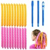55cm Magic Hair Curlers Spiral Curls Styling Kit, 20 PACK