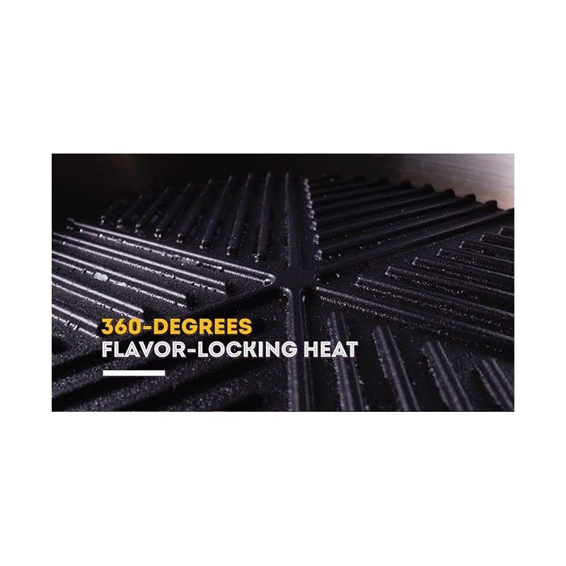 Cast Iron Grill Insert Pan - 7.5" Round Griddle Platte