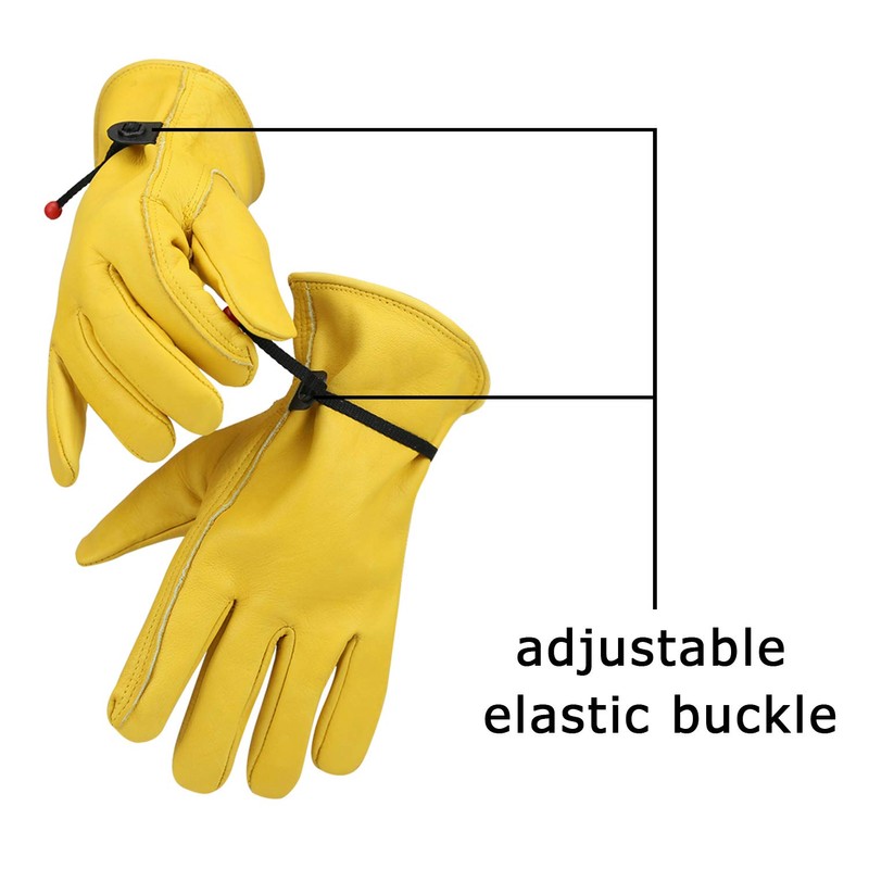 OLSON DEEPAK Leather Working Gloves for Gardening,Thornproof Gardening Gloves for