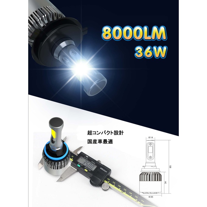 e - autofun - 12 V Dedicated LED Headlights, America